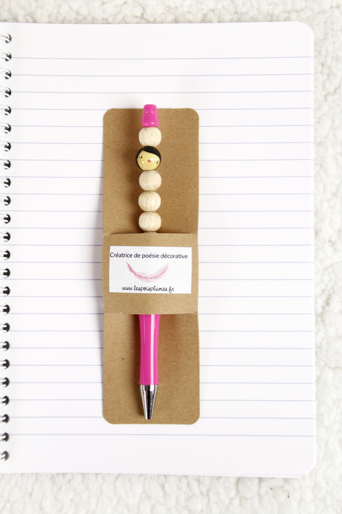 (image pour) Stylo Bille Rose